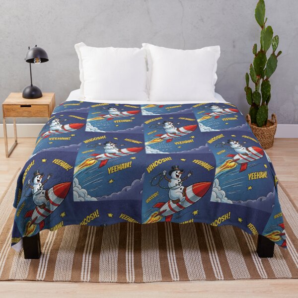 Item preview, Retro Space Snowman Rocket designed and sold by Itsheartshop.