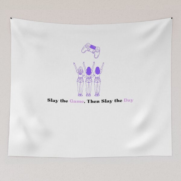 Item preview, Slay The Game, Then Slay The Day | Aesthetic Gamer Girl Power Design designed and sold by Neuronix.