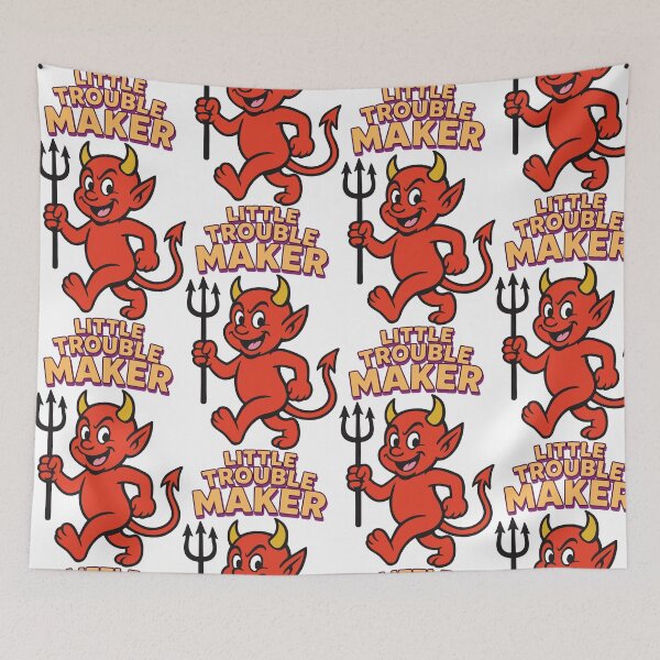 Item preview, Little Trouble Maker Devil Cartoon designed and sold by portokalis.