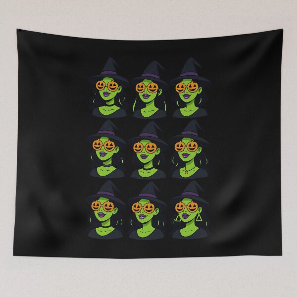 Item preview, Attractive Witch Spooky Cute Halloween Pattern designed and sold by SofiaCostaGomes.