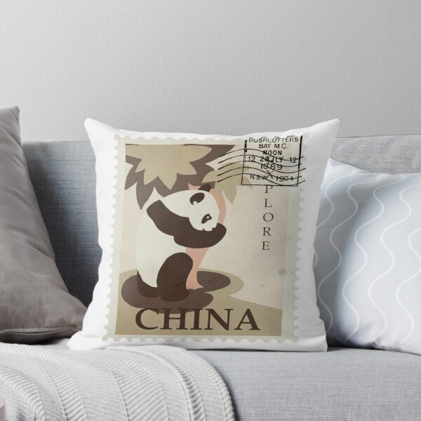 Item preview, China Panda Travel Vintage Postage Stamp designed and sold by red-amber65.