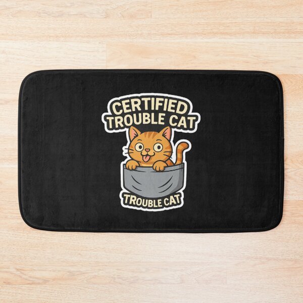 Item preview,  Certified Trouble Cat – Funny Cute Cartoon Cat Lover Design designed and sold by johnExpress02.