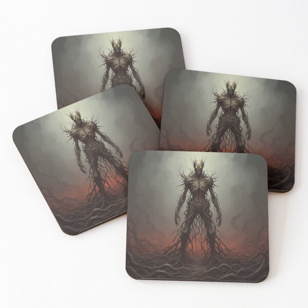 Item preview, The Root Keeper: Ancient Sentry in the Tangled Domain | Dark Fantasy Gothic Art Print designed and sold by SimpleMint.