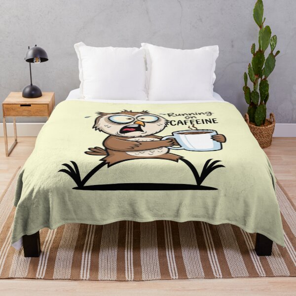 Item preview, Exhausted Owl Running on Pure Caffeine designed and sold by Animepic222.