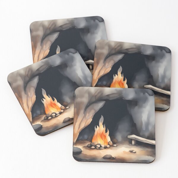 Item preview, Campfire in Cave designed and sold by CalmnessbyChoice.