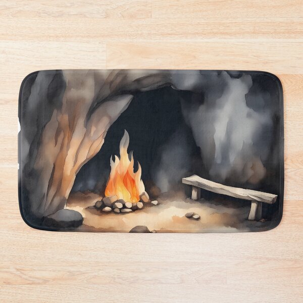 Item preview, Campfire in Cave designed and sold by CalmnessbyChoice.