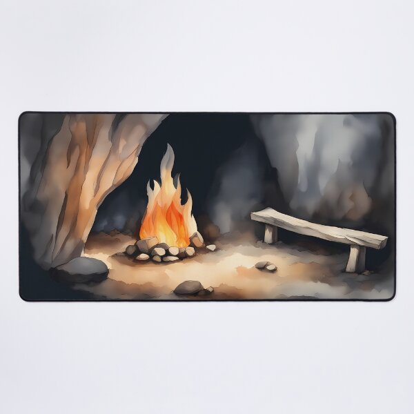 Item preview, Campfire in Cave designed and sold by CalmnessbyChoice.