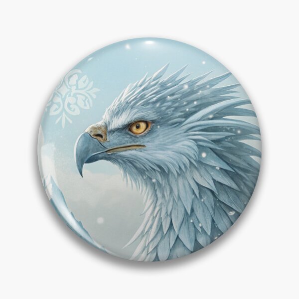 Item preview, Majestic Frost Griffin | Mythical Snow Creature Digital Artwork designed and sold by AIfolklore.