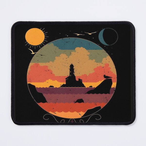 Item preview, Coastal Lighthouse by the Sea Artwork  designed and sold by NivyasArtistry.