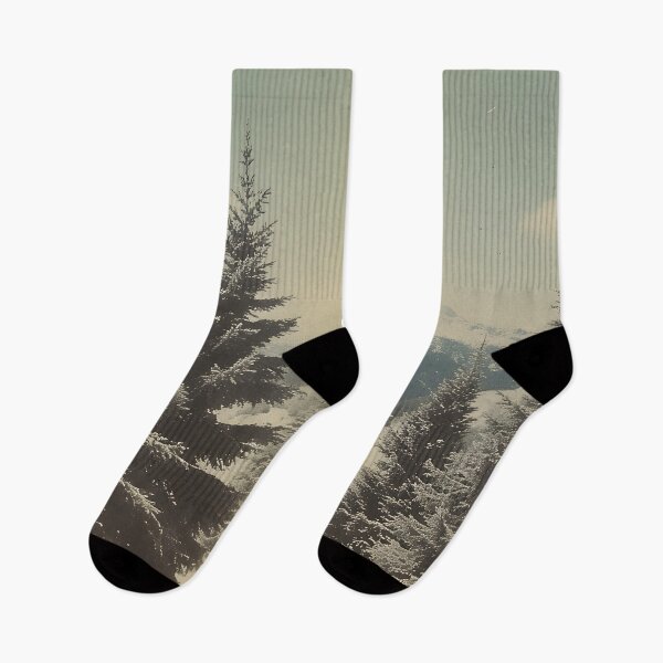 Item preview, Snow-covered mountains and majestic fir trees designed and sold by Mianku | Für das Leben.
