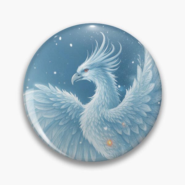 Item preview, Spiritual Frost Griffin | Mythical Snow Creature Digital Artwork designed and sold by AIfolklore.