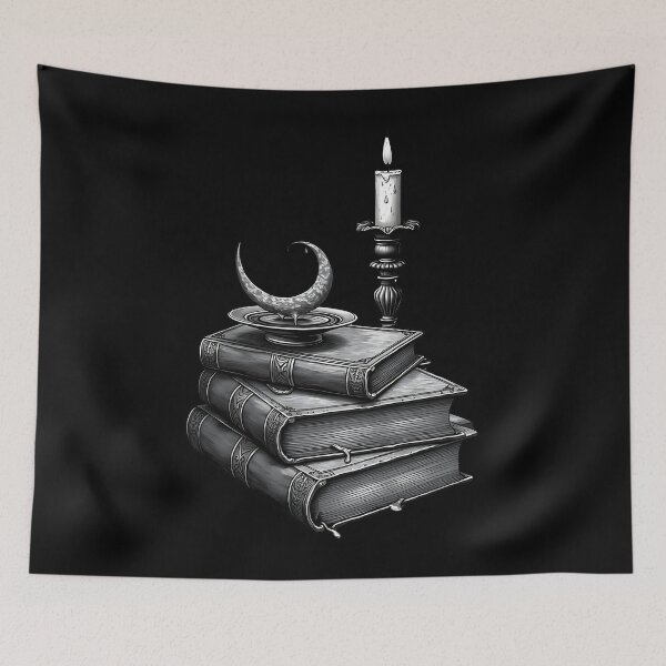 Item preview, Moonlit Candle Books Witch Library designed and sold by SofiaCostaGomes.