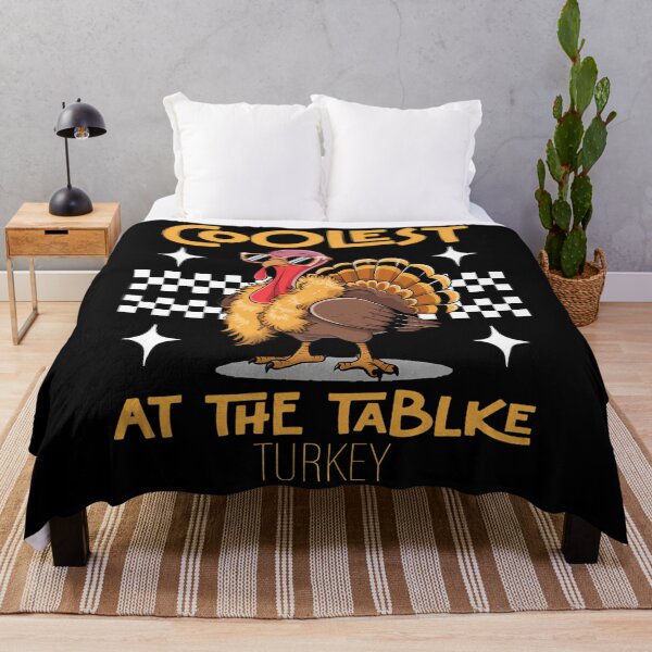 Item preview, Table Vintage At Thankful Turkey Day Coolest Happy Turkey designed and sold by GeoroSturgis.