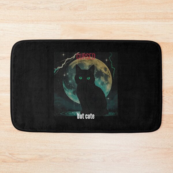 Item preview, Cursed But Cute Gothic Black Cat designed and sold by SofiaCostaGomes.