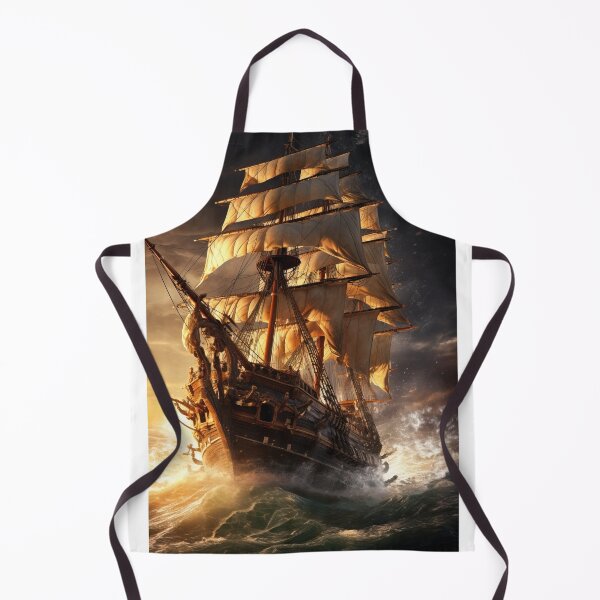 Item preview, Into the Storm - Epic Tall Ship Battling Rough Waves designed and sold by Lamarcy.