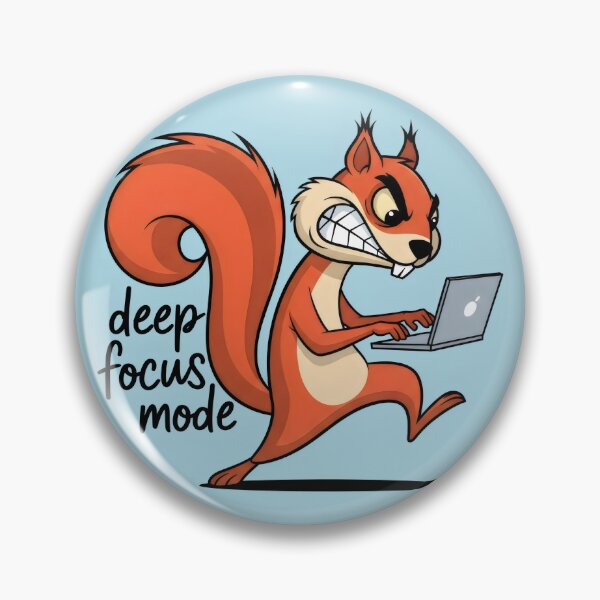 Item preview, Squirrel in Deep Focus Mode Working designed and sold by Animepic222.