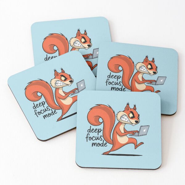 Item preview, Squirrel in Deep Focus Mode Working designed and sold by Animepic222.