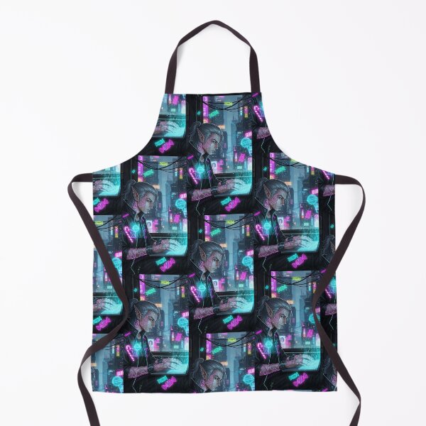 Item preview, Cyberpunk Elf Hacker designed and sold by Itsheartshop.