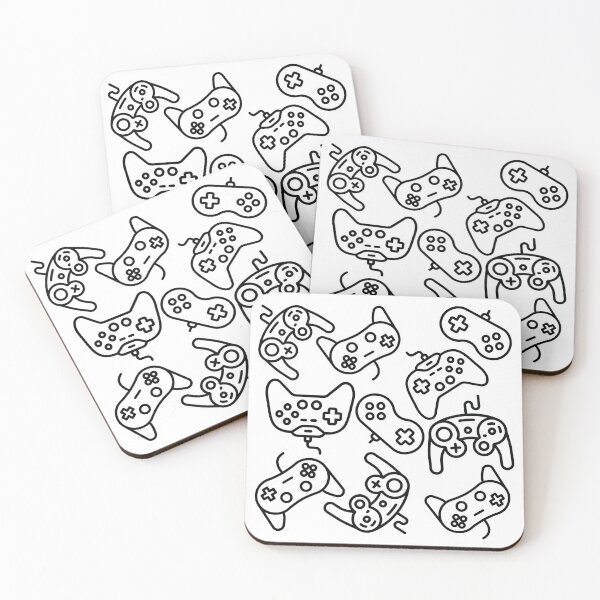 Aperçu de l'œuvre Minimal Gaming Controllers – Retro Line Art créée et vendue par EniShiju.