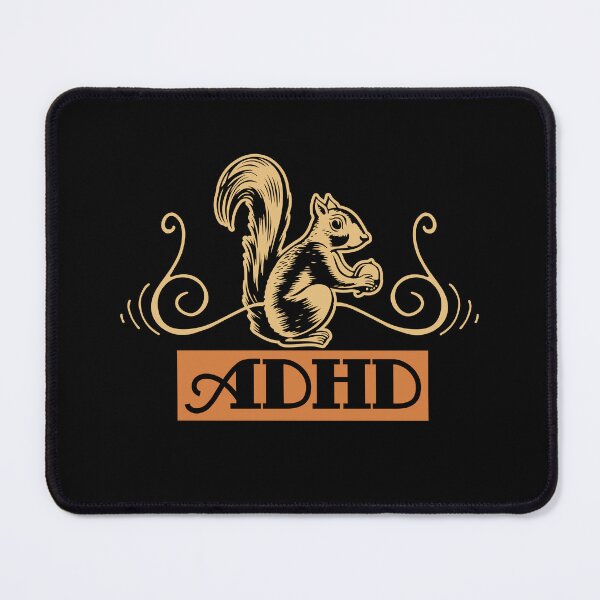 Item preview, Cute ADHD Squirrel Sticker – Neurodivergent Humor – Distracted Squirrel Design designed and sold by Suzy Perez Art.