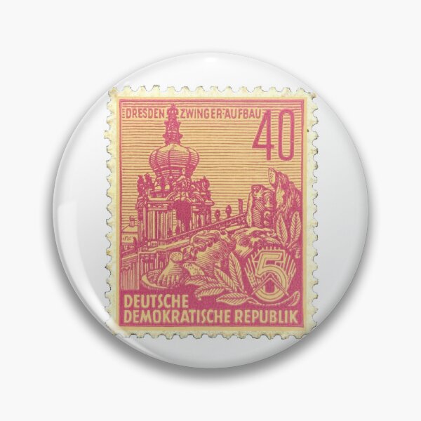 Item preview, Vintage Pink Deutsche Republik Germany Postage Stamp designed and sold by red-amber65.