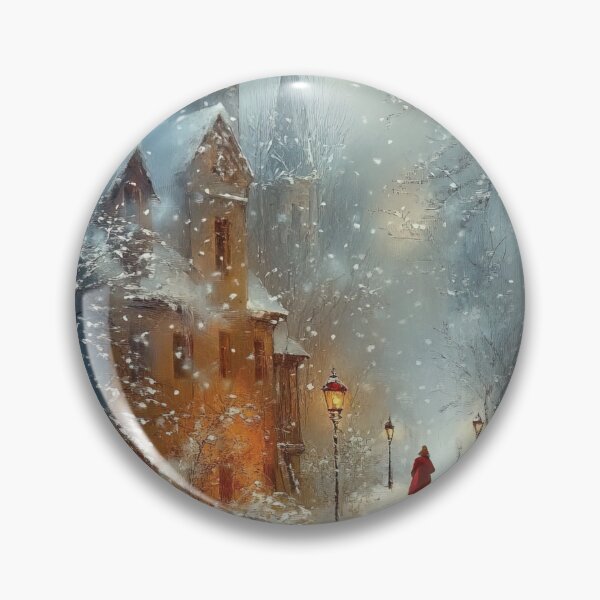 Item preview, Snowy Winter Stroll by Lantern Light designed and sold by Lamarcy.