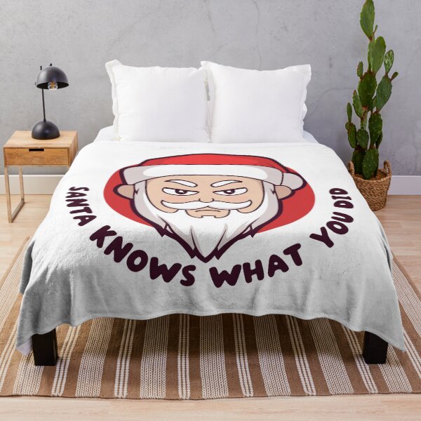Item preview, Funny Christmas Santa design – “Santa knows what you did” - naughty list humor gift (on light colors) designed and sold by messy-nessie.