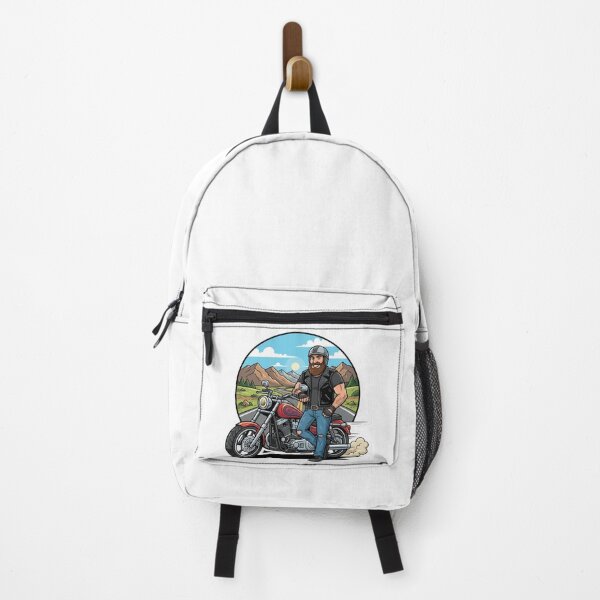 Item preview, Cool Biker with Motorcycle - Road Trip Adventure Art designed and sold by Raju2018.