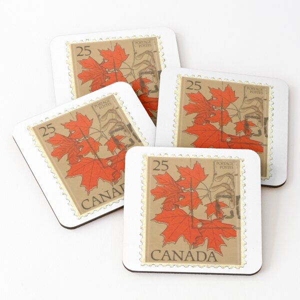 Item preview, Vintage Canada Red Maple Leaf Postage Stamp designed and sold by red-amber65.