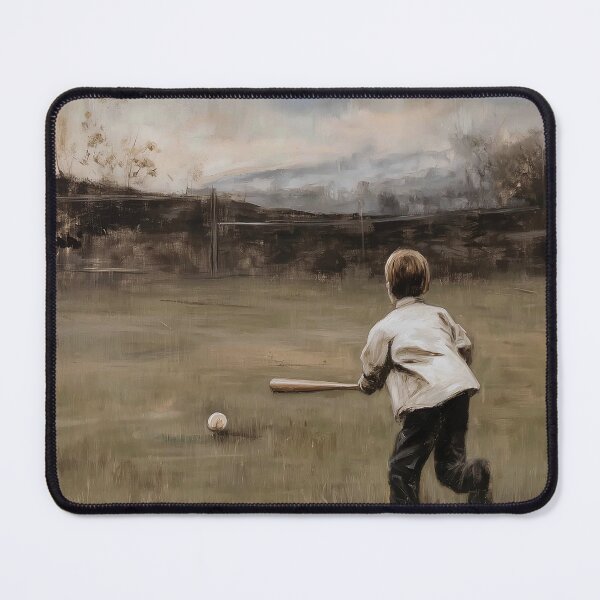 Item preview, Child Playing Baseball in Field designed and sold by lautir.