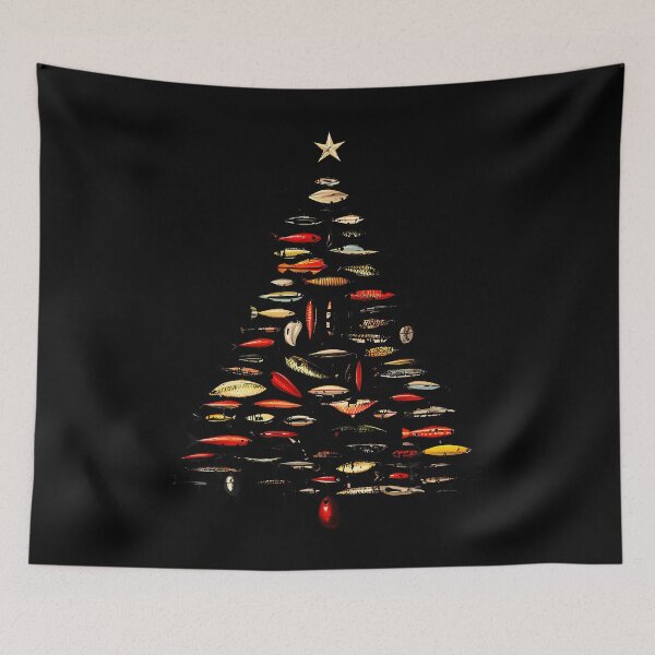 Item preview, Retro Fishing Lure Christmas Tree Fishermen Fishmas designed and sold by EdithKelly1.