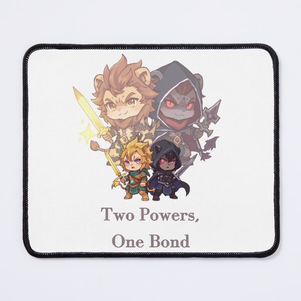 Item preview, Lyros & Kael – Twin Lion Spirits of Light and Shadow designed and sold by Monzora.