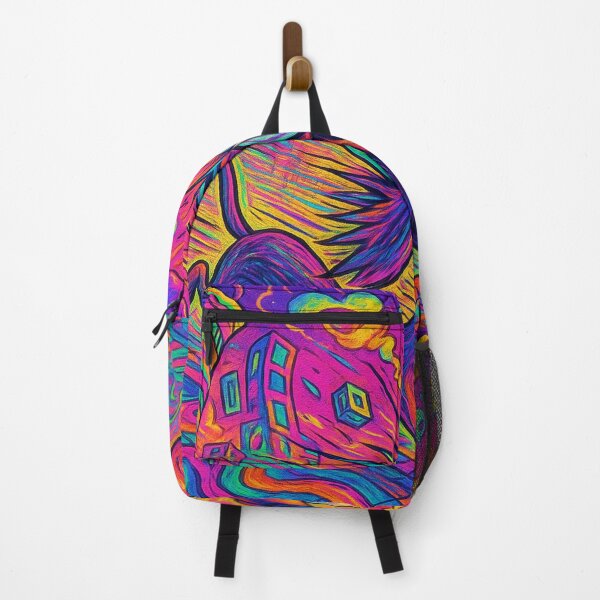 Item preview, Psychedelic Dachshund Adventure – Neon Crazy Running Dog designed and sold by Darlin8888.