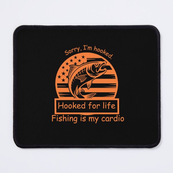 Item preview, Hooked for Life – Funny Fishing designed and sold by starsprout88.