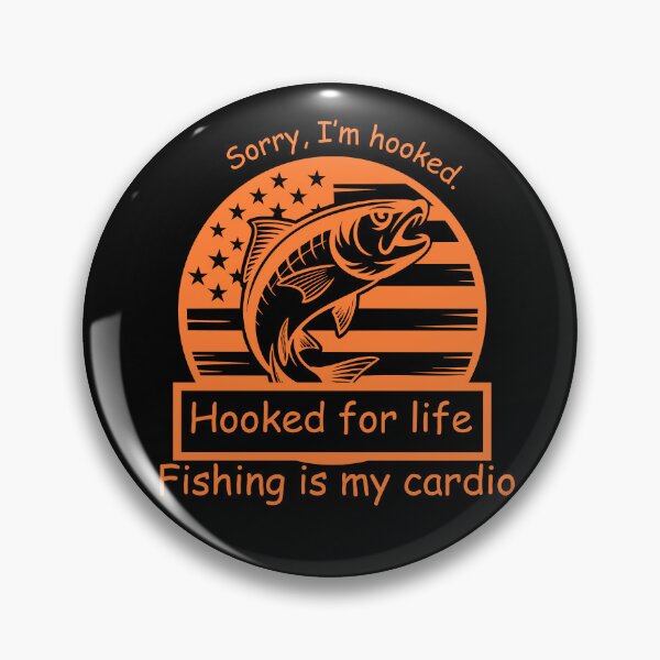 Item preview, Hooked for Life – Funny Fishing designed and sold by starsprout88.