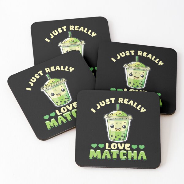 Item preview, Matcha Green Bubble Tea Latte Boba I Just Really Love Matcha designed and sold by EdithKelly1.