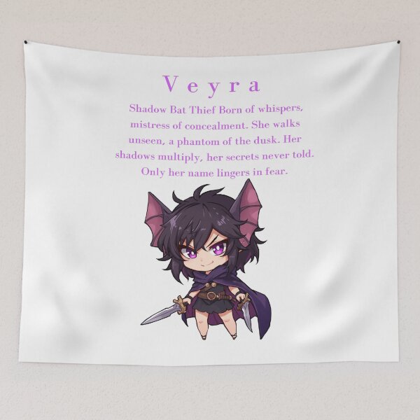 Item preview, Veyra – Shadowborn Thief of Silent Fear designed and sold by Monzora.
