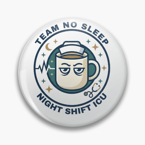 Item preview, Team No Sleep Night Shift ICU Nurse - Critical Care Gift designed and sold by The Niche Lab.