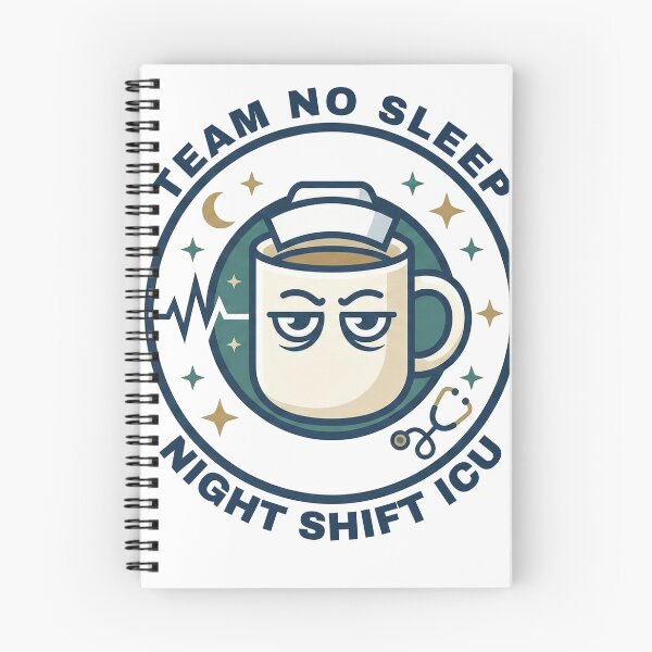 Item preview, Team No Sleep Night Shift ICU Nurse - Critical Care Gift designed and sold by The Niche Lab.