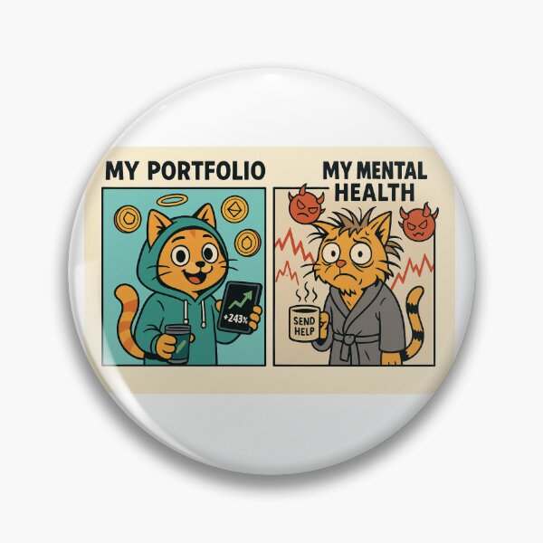 Item preview, Crypto Mood – Portfolio vs Mental Health designed and sold by the-dovlat.