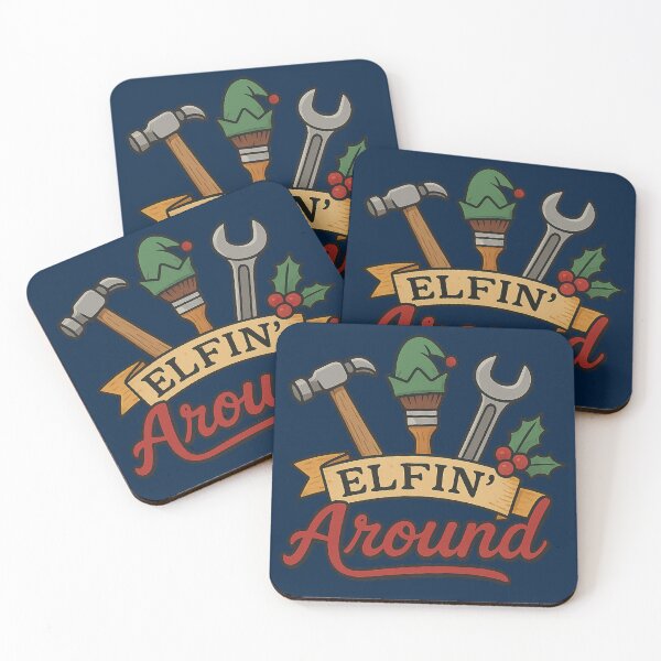 Item preview, Elfin' Around - Funny Handyman Construction Christmas Gift designed and sold by PunchDrop.