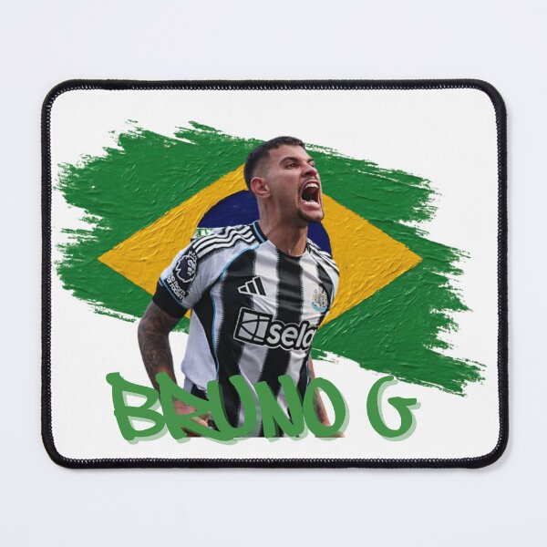 Item preview, BRUNO G – Brazil and Newcastle United Football Inspired Design | Fan Art T-Shirt, Sticker & More designed and sold by Pokah79.