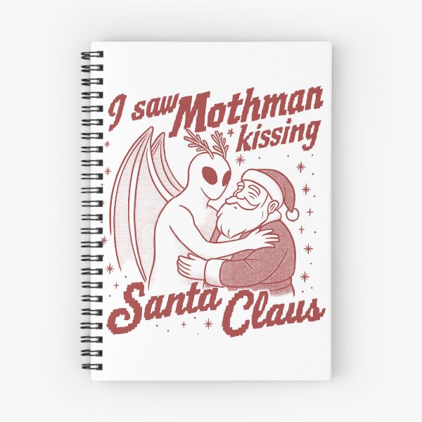 Item preview, I Saw Mothman Kissing Santa Claus  designed and sold by gear-posters.