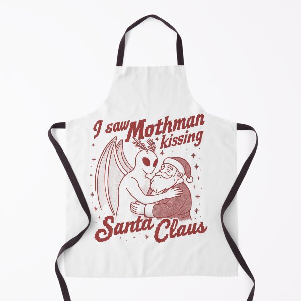 Item preview, I Saw Mothman Kissing Santa Claus designed and sold by gear-posters.