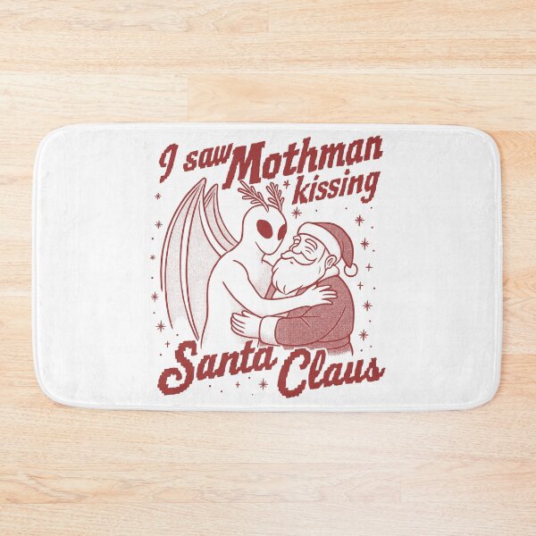 Item preview, I Saw Mothman Kissing Santa Claus  designed and sold by gear-posters.