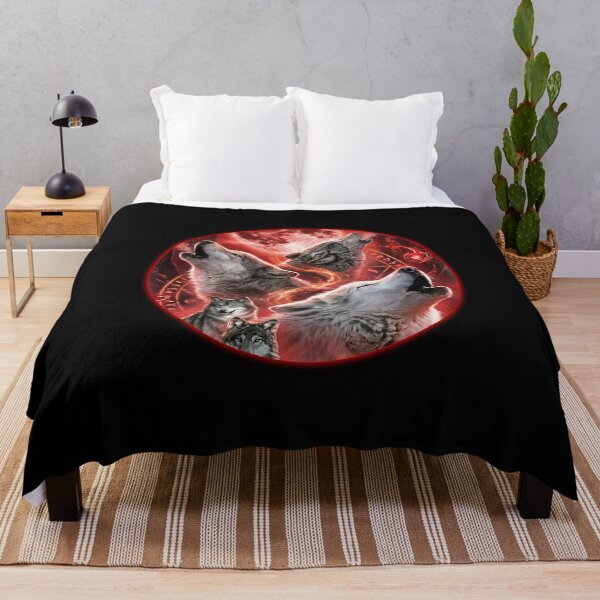 Item preview, The Wolf Family Blood Moon designed and sold by KA DESIGNS.