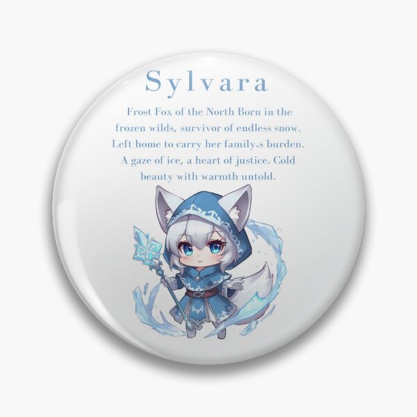 Item preview, Sylvara – Frostborne Fox of Sacred Duty designed and sold by Monzora.