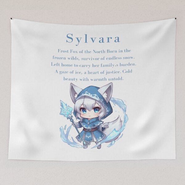 Item preview, Sylvara – Frostborne Fox of Sacred Duty designed and sold by Monzora.