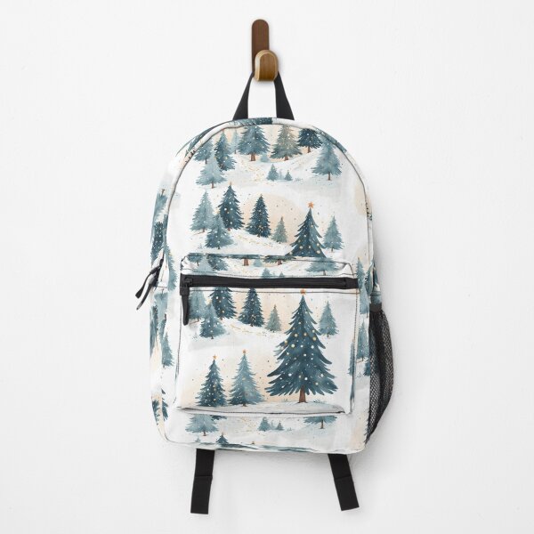 Item preview, Wintery Christmas trees on a snowy hill designed and sold by Mianku | Für das Leben.