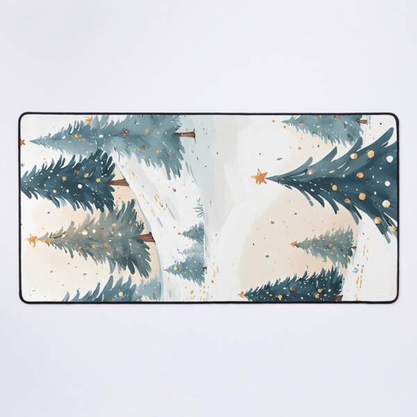 Item preview, Wintery Christmas trees on a snowy hill designed and sold by Mianku | Für das Leben.